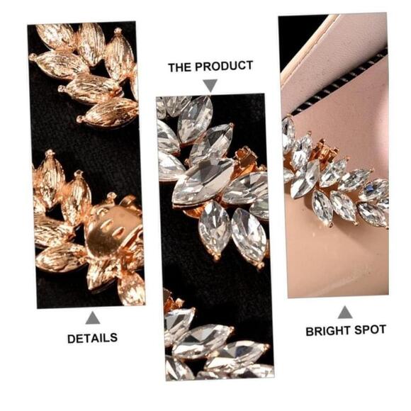 Detachable Shoe Accessory Clips In Gold - Picture 6 of 10